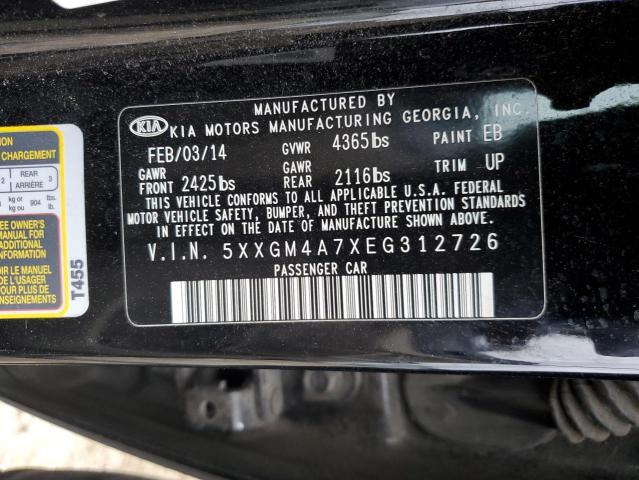 5XXGM4A7XEG312726 KIA Optima Lx