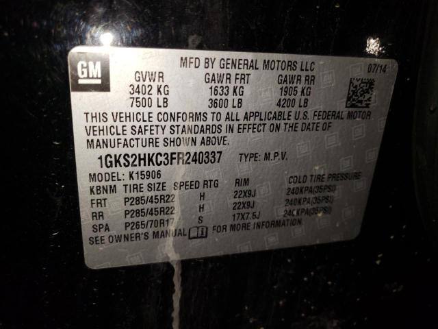 2015 GMC YUKON 1GKS2HKC3FR240337