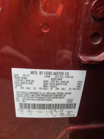 2FMDK4JC5EBB19255 2014 FORD EDGE, photo no. 13