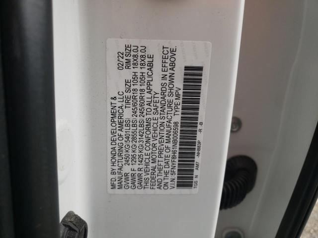 5FNYF8H61NB006598 Honda Passport Trail Sport