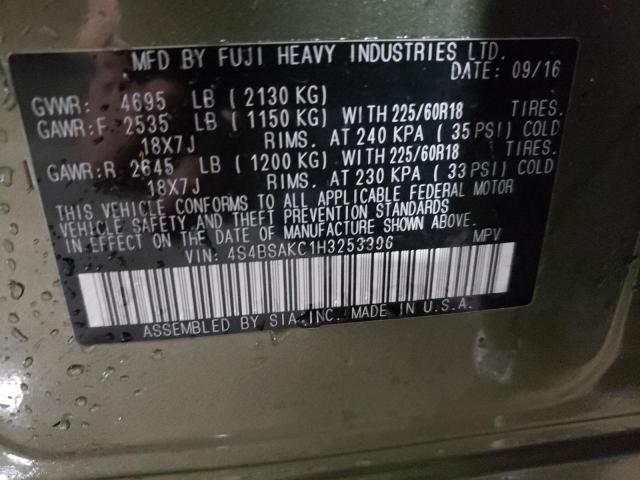 4S4BSAKC1H3253396 Subaru Outback 2.5i Limited