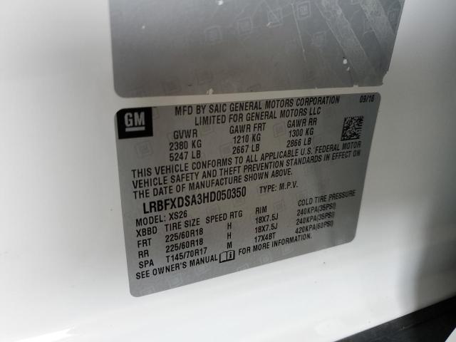 LRBFXDSA3HD050350 Buick Envision Essence
