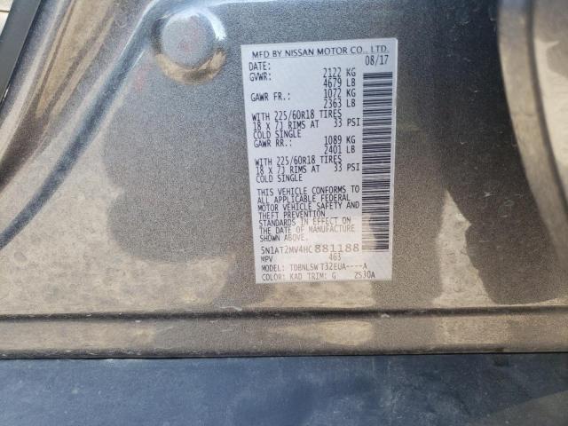 5N1AT2MV4HC881188 Nissan ROGUE SV