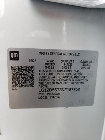 1G1ZB5ST8NF187703 Chevrolet MALIBU LS