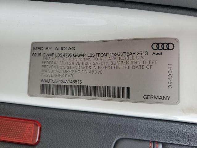 WAUFNAF4XJA146815 2018 AUDI A4, photo no. 12