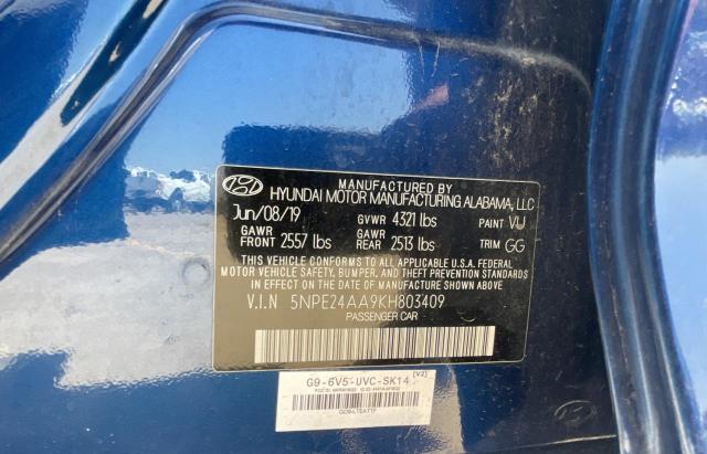 2019 HYUNDAI SONATA ECO - 5NPE24AA9KH803409