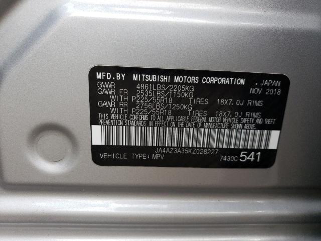 VIN JA4AZ3A35KZ028227 2019 MITSUBISHI OUTLANDER no.13