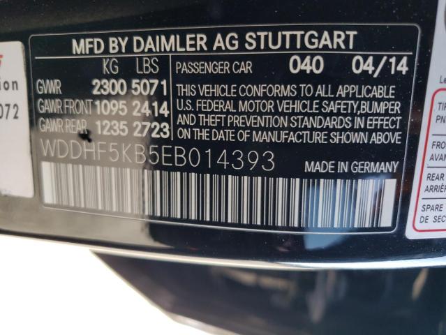 WDDHF5KB5EB014393 2014 MERCEDES-BENZ E-CLASS, photo no. 12