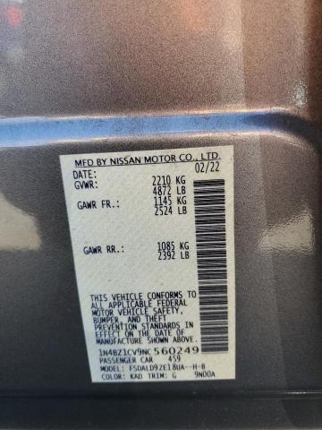 1N4BZ1CV9NC560249 Nissan Leaf SV PL 12