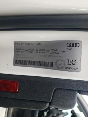 WAUGMAF46KN012899 2019 AUDI A4, photo no. 12