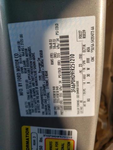 2015 FORD FUSION SE - 3FA6P0HD9FR251210