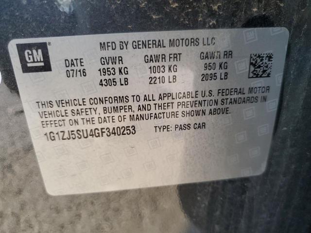 2016 CHEVROLET MALIBU HYB - 1G1ZJ5SU4GF340253