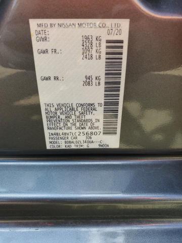 1N4BL4BV7LC256807 Nissan ALTIMA S