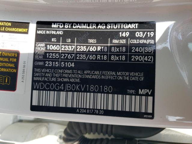WDC0G4JB0KV180180 Mercedes-Benz GLC 300