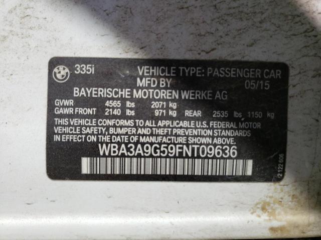 2015 BMW 335 I - WBA3A9G59FNT09636