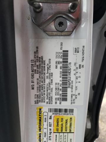 3FA6P0LU1HR287516 Ford Fusion Se Hybrid