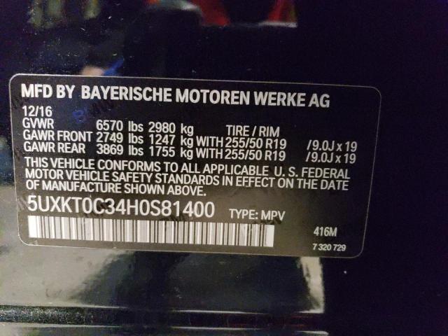 5UXKT0C34H0S81400 2017 BMW X5, photo no. 13