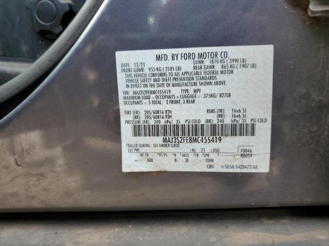 MAJ3S2FE8MC455419 Ford ECOSPORT S