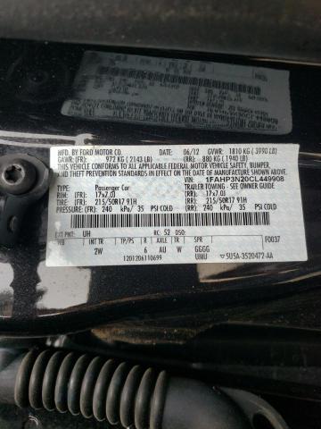 2012 Ford Focus Titanium VIN: 1FAHP3N20CL449908 Lot: 44388634