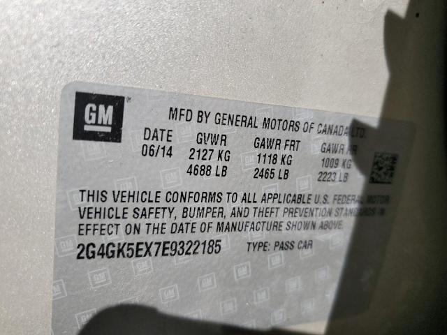 2G4GK5EX7E9322185 Buick Regal