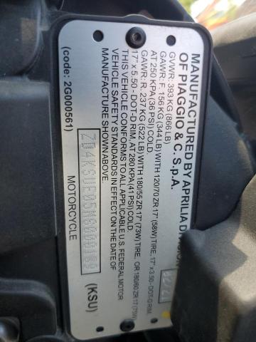 2021 APRILIA TUONO 660 ZD4KSUE05MS000139