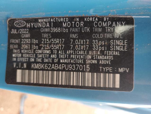 KM8K62AB4PU937015 | 2023 HYUNDAI KONA SEL