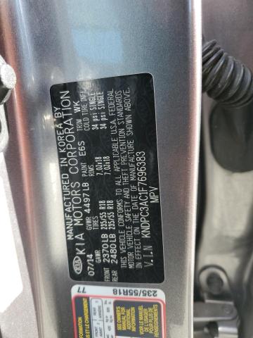KNDPC3AC1F7696383 KIA Sportage Ex