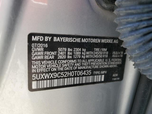 5UXWX9C52H0T06435 2017 BMW X3, photo no. 12