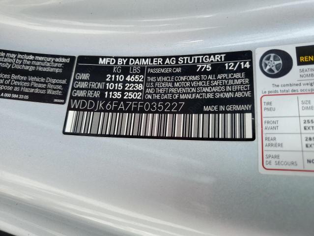 2015 MERCEDES-BENZ SL 400 - WDDJK6FA7FF035227