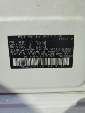 4S3BNAL64F3034563 Subaru Legacy 2.5i Limited