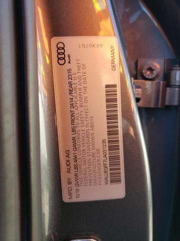 2020 AUDI A3 S-LINE WAUJEGFF7LA031235