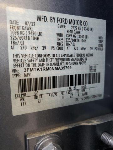 3FMTK1RM0NMA35799 Ford Mustang Mach-e Select