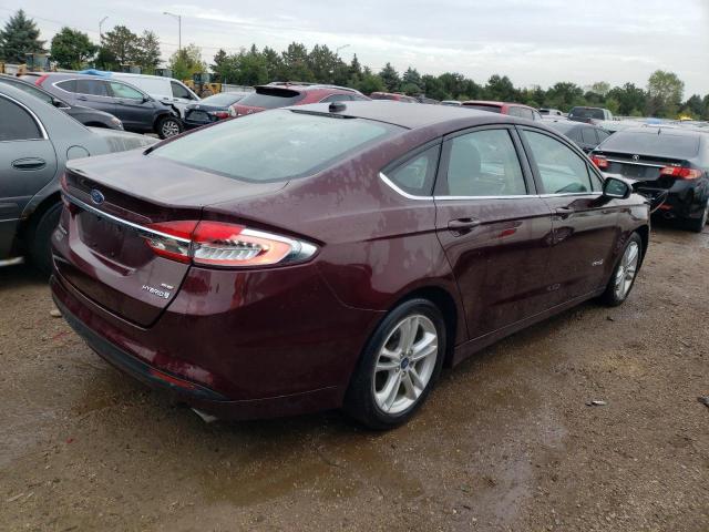3FA6P0LU6JR107839 Ford Fusion Se Hybrid
