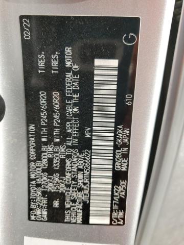 2022 TOYOTA 4RUNNER TR - JTEAU5JR1N5266622