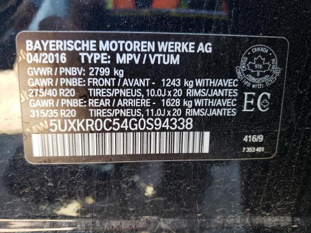 5UXKR0C54G0S94338 2016 BMW X5, photo no. 14