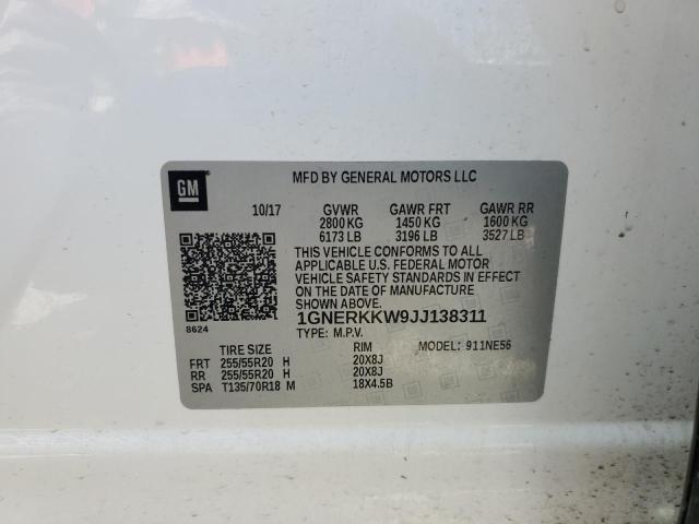 2018 CHEVROLET TRAVERSE P - 1GNERKKW9JJ138311