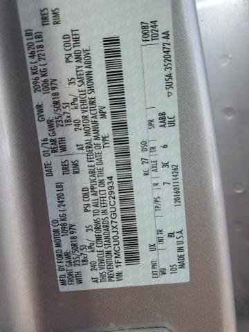 1FMCU0JX7GUC29934 Ford Escape Titanium