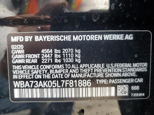 VIN WBA73AK05L7F81886 2020 BMW 2 Series, 228XI no.12