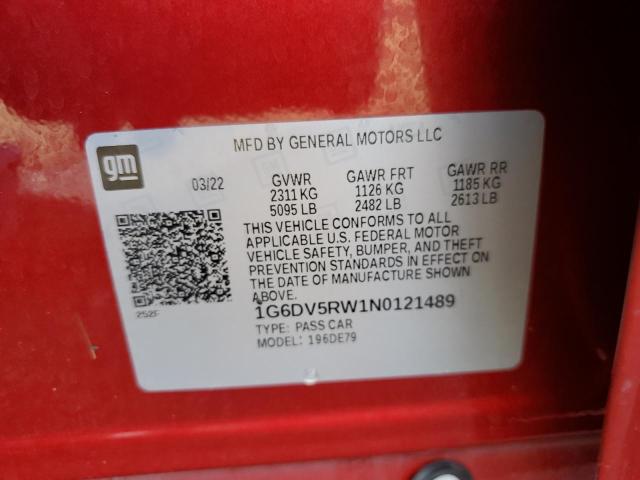 2022 CADILLAC CT5-V - 1G6DV5RW1N0121489
