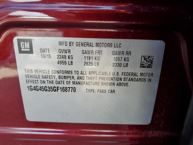 2016 BUICK LACROSSE S - 1G4G45G35GF168770