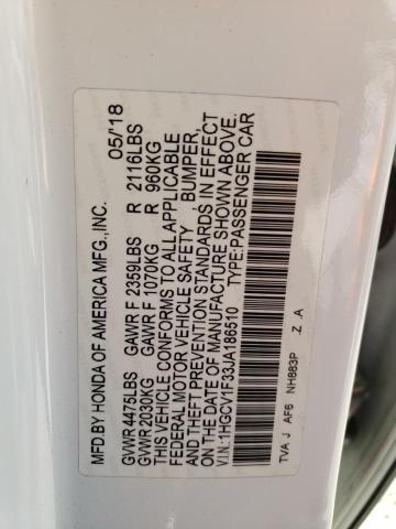 1HGCV1F33JA186510 Honda Accord Sport