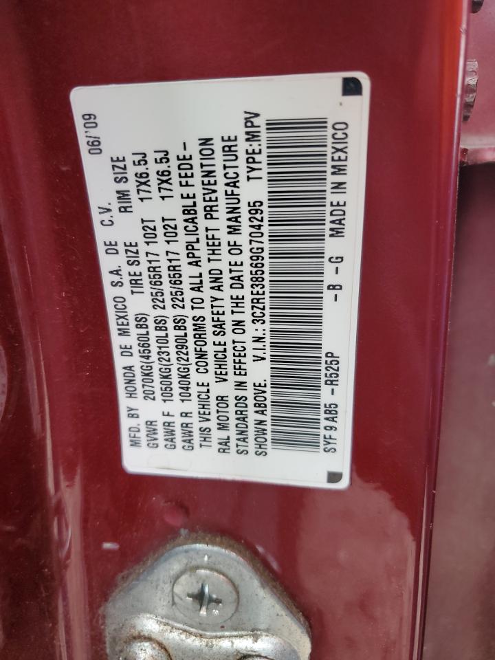 3CZRE38569G704295 2009 Honda Cr-V Ex