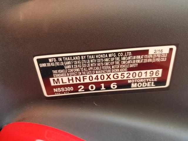 2016 HONDA NSS300 MLHNF040XG5200196