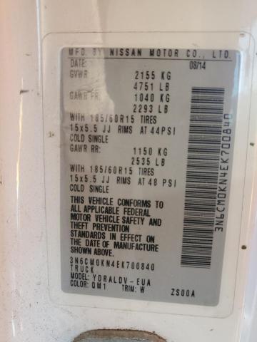 3N6CM0KN4EK700840 Nissan NV200 2.5S