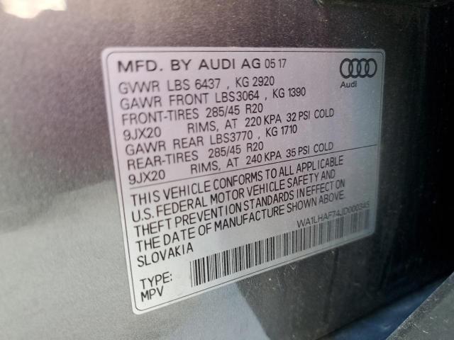 WA1LHAF74JD000345 2018 AUDI Q7 - Image 12