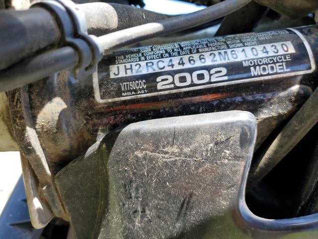 2002 HONDA VT750 CDC JH2RC44662M610430