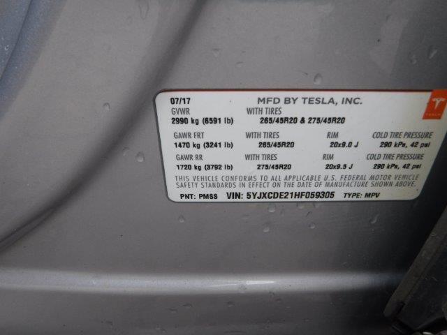 5YJXCDE21HF059305 Tesla MODEL X