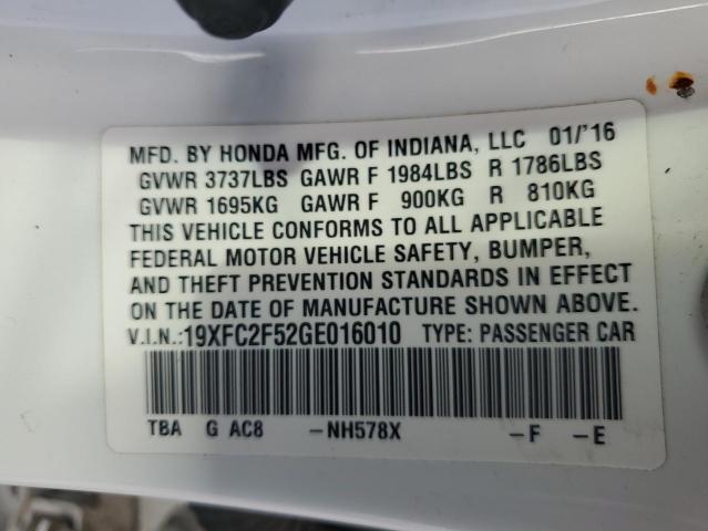 19XFC2F52GE016010 Honda Civic Lx