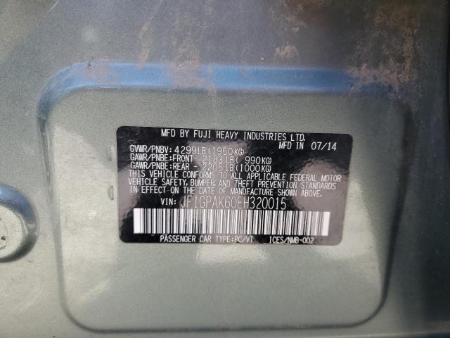 JF1GPAK60EH320015 Subaru Impreza Limited