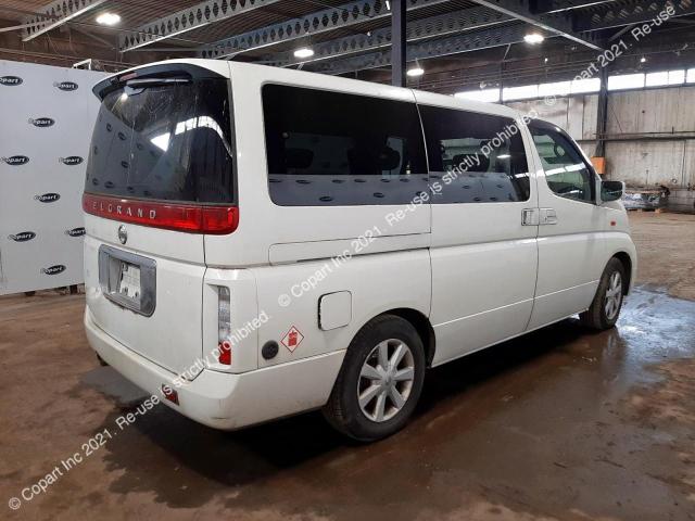 E51021640 Auction: COPART UK Lot: 66807813 Location: PETERLEE E51021640 NISSAN ELGRAND 2003 WHITE Photo 3